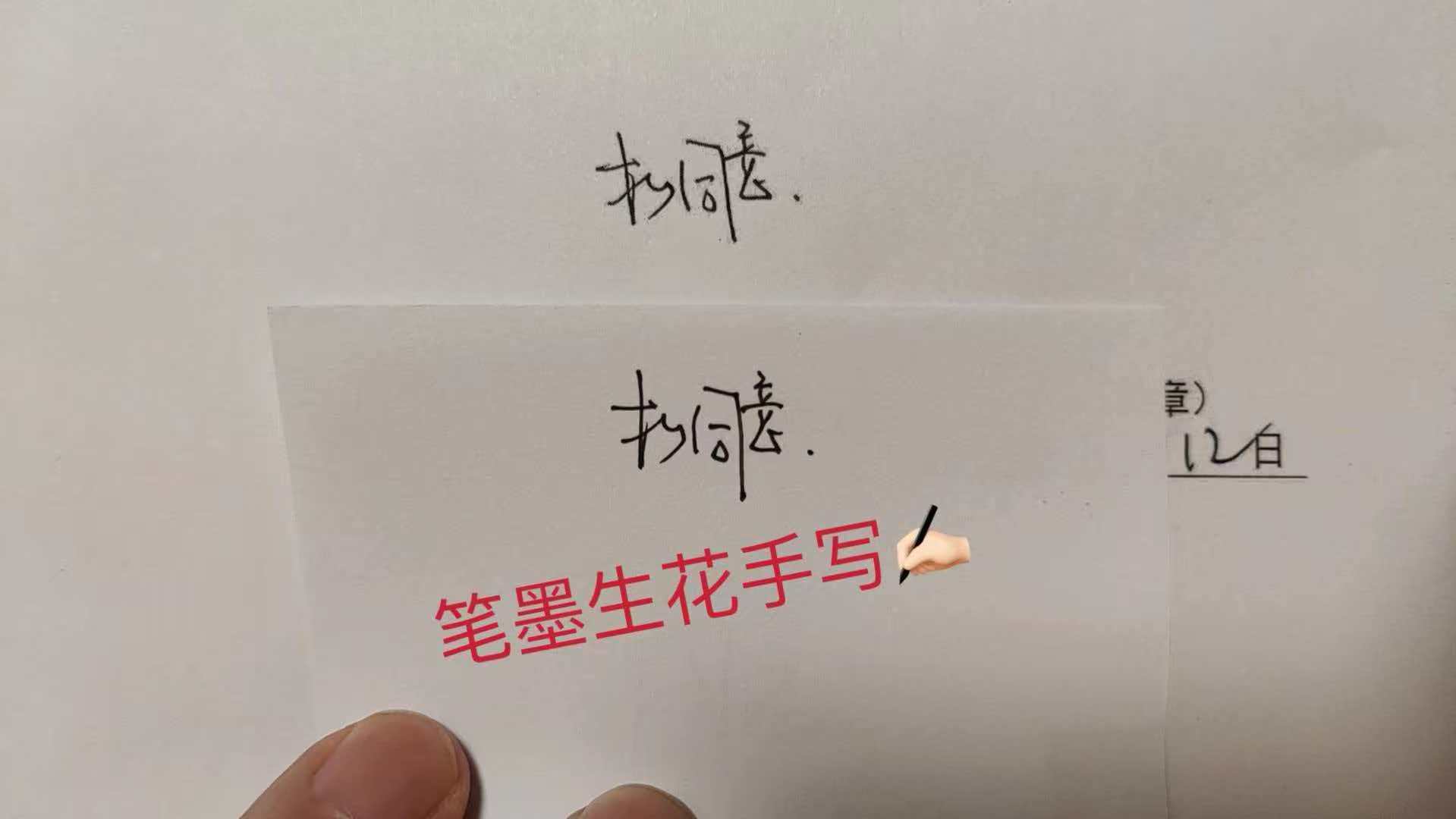 手写签名 模仿笔迹案例展示